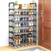 6 Tier Adjustable Shoe Rack - Space-Saving Organiser for Shoes - Mega Cart