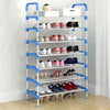 6 Tier Adjustable Shoe Rack - Space-Saving Organiser for Shoes - Mega Cart