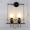 PrimeNest Whimsical Iron Companions Swing Light - Cozy Home Decor