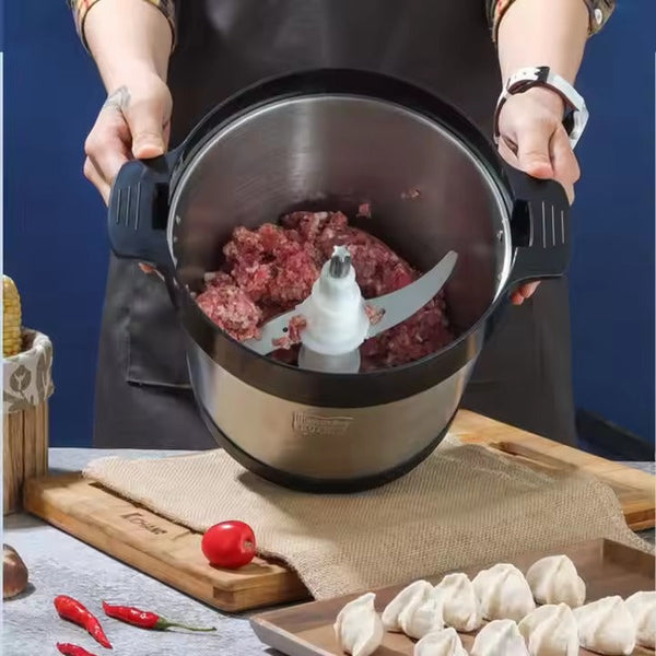 6L Food Processor with Stainless Steel Bowl - Mega Cart