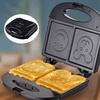 750W Waffle Maker With Smiley Face - Mega Cart