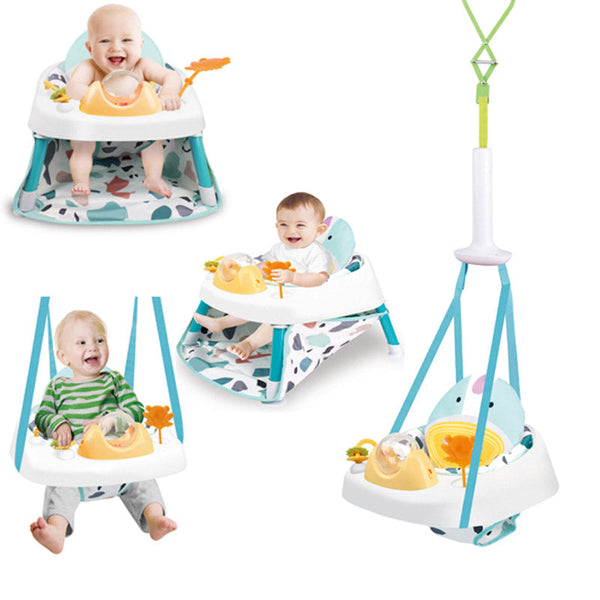 2 in 1 Baby Fitness Chair with Walker & Bounce Function