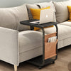 Rolling Side Table for Sofa or Bed
