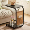 Rolling Side Table for Sofa or Bed