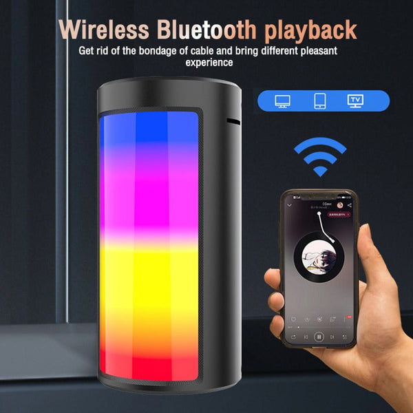 Portable Bluetooth Speaker with RGB Lights
