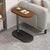 C-Shaped Table with Metal Frame