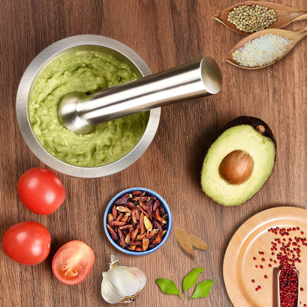 Durable Stainless Mortar and Pestle Set