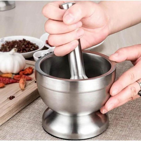 Durable Stainless Mortar and Pestle Set