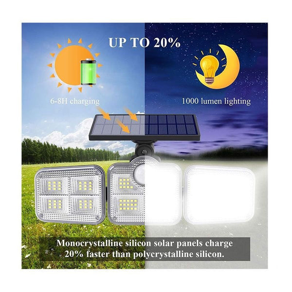 Split Solar Sensor Wall Light