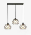 PrimeNest Vintage Metal Pendant Light with Crystal Pattern