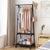 Space-Saving Clothes Rack with Shelf Storage - Mega Cart