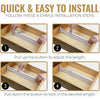 Adjustable Drawer Dividers Set of 2 - Organise Any Drawer - Mega Cart