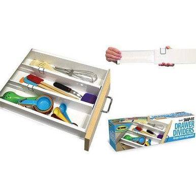 Adjustable Non-Slip Drawer Dividers - Set of 2 for Easy Organisation - Mega Cart