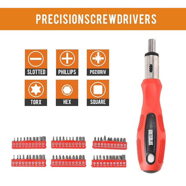 All-in-One 100-Piece Magnetic Screwdriver and Bit Set - Mega Cart