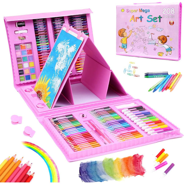 208 Pcs Art Supplies Kit for Kids