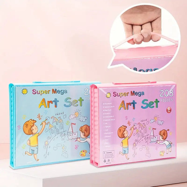 208 Pcs Art Supplies Kit for Kids