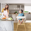 Baby High Feeding Chair With Wooden Legs - Mega Cart