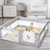 Baby Playpen with Safety Gate - Mega Cart