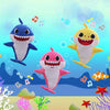 Baby Shark Singing Plush Toy with Light-Up Cheeks - Soft & Cuddly - Mega Cart