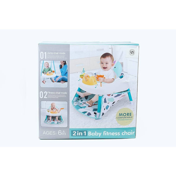 2 in 1 Baby Fitness Chair with Walker & Bounce Function