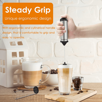 Barista-Style Handheld Milk Frother for Lattes and Cappuccinos - Mega Cart