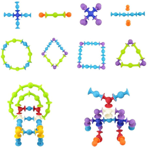 77-Piece Suction Toys Set for Kids – Creative Building Fun