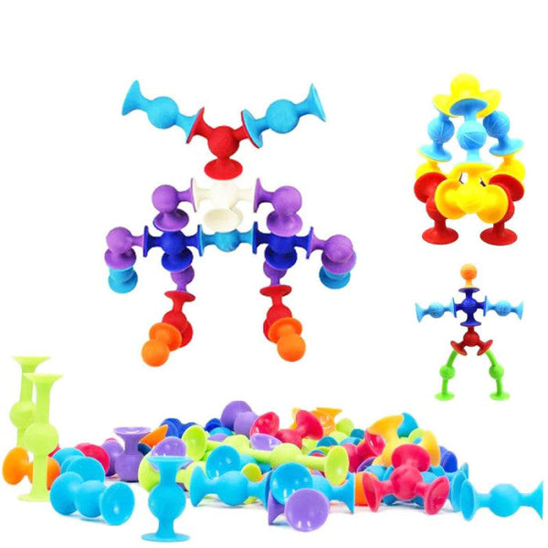 77-Piece Suction Toys Set for Kids – Creative Building Fun