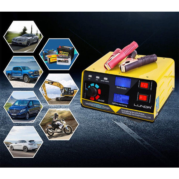12V/24V 15A Car Battery Charger