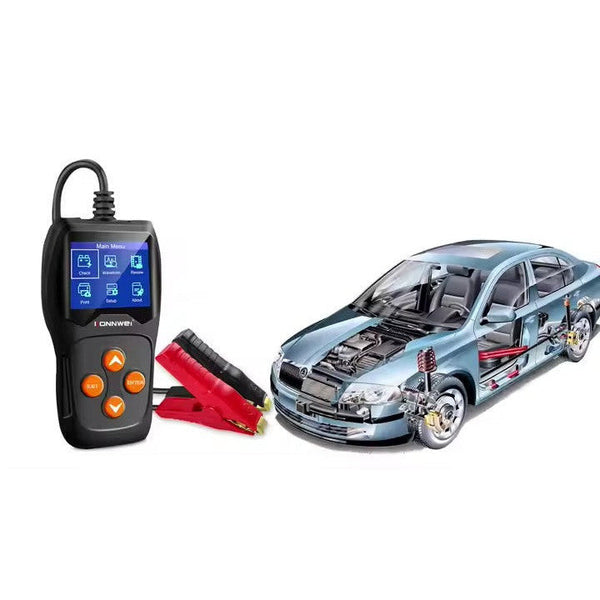 Compact 12V Auto Battery Tester - Mega Cart