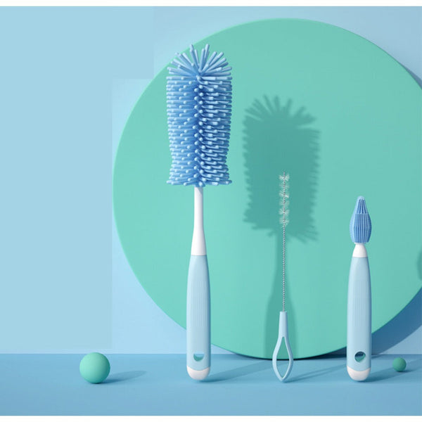 3-Piece Baby Bottle Cleaning Brush Set
