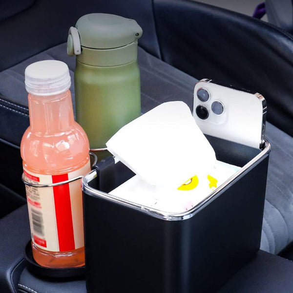 Car Multifunctional Armrest Storage Box Drawer Box With Cup Holder - Mega Cart