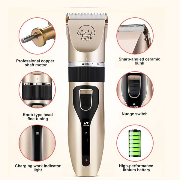 Rechargeable Cordless Pet Hair Clipper