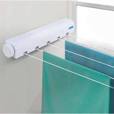 Compact Retractable Clothes Line - Space-Saving, Easy to Install - Mega Cart