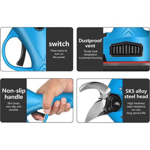Cordless Electric Pruner with Rechargeable Battery - Mega Cart