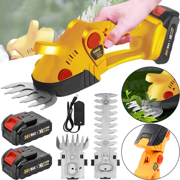 Cordless Hedge Clipper and Trimmer – Dual Battery Pack - Mega Cart