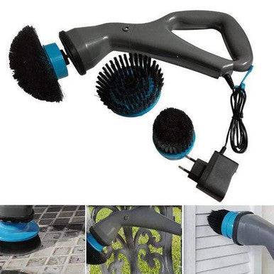 Cordless Rechargeable Outdoor Scrubber with 4 Brush Pads - Mega Cart