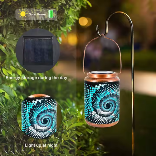 Decorative Hanging Solar Lantern - Mega Cart