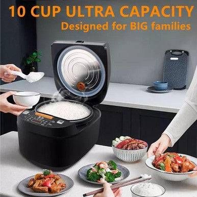 Deluxe Multi-Functional Digital Rice Cooker - 5L Capacity - Mega Cart