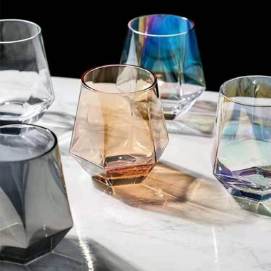 Diamond Whiskey Glasses Set of 6 - Perfect Gift for Whisky Lovers - Mega Cart