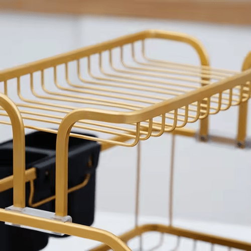 Dish Drying Rack With Removable Tray - Mega Cart
