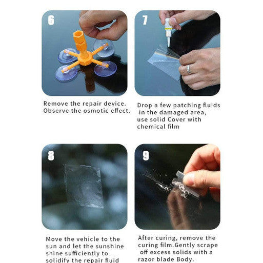 DIY Windshield Crack & Chip Repair Kit - Easy & Effective - Mega Cart
