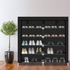 Double Row 9 Tier Shoe Rack with Fabric Cover - Mega Cart