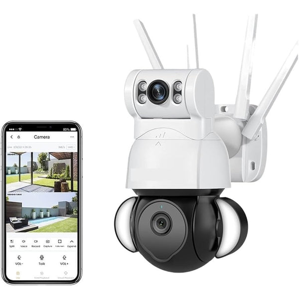 Dual Lens Surveillance Camera - Mega Cart