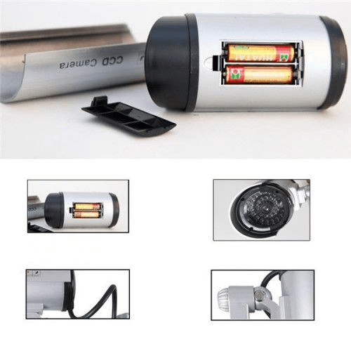 Dummy IR Security Camera With LED Flashing Light - Mega Cart