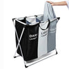 Durable Folding Laundry Basket with Aluminium Frame - Large Capacity - Mega Cart