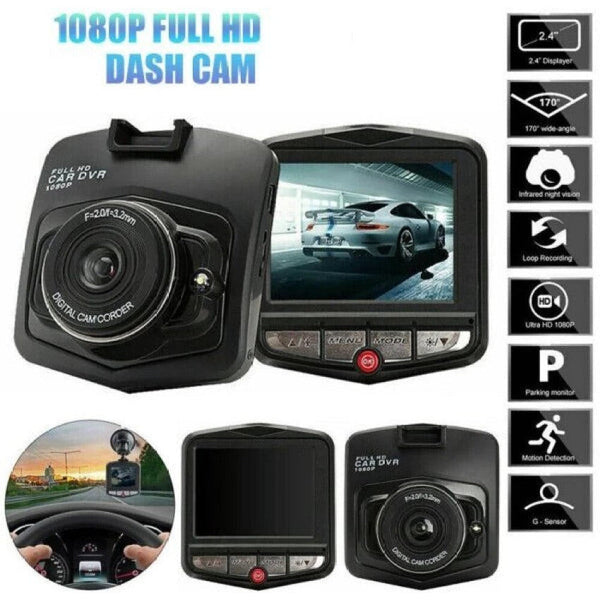 12V Car Dash Cam with HD Recording
