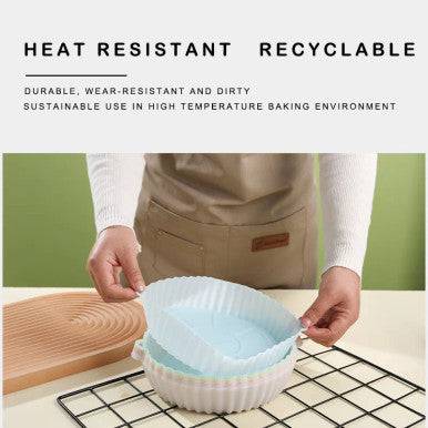 Eco-Friendly Reusable Silicone Liners for Air Fryers - No Mess - Mega Cart