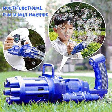 Electric Mini Gatling Bubble Gun - Fun & Safe for Kids - Mega Cart