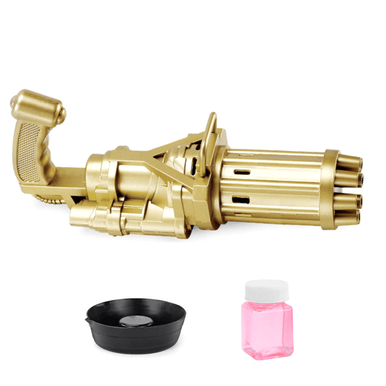 Electric Mini Gatling Bubble Gun - Fun & Safe for Kids - Mega Cart