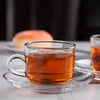 Elegant 12 Piece Glass Coffee Cup & Saucer Set for All Occasions - Mega Cart